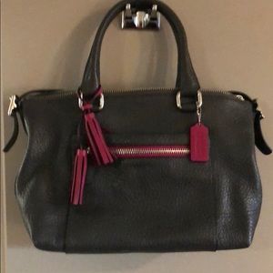 Coach Legacy Molly Textured Leather Satchel